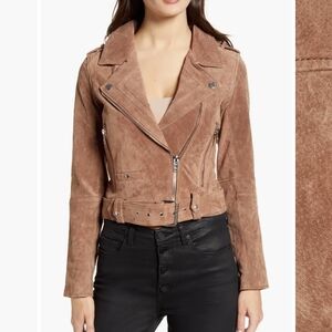 Blank NYC Brown Suede Leather Jacket